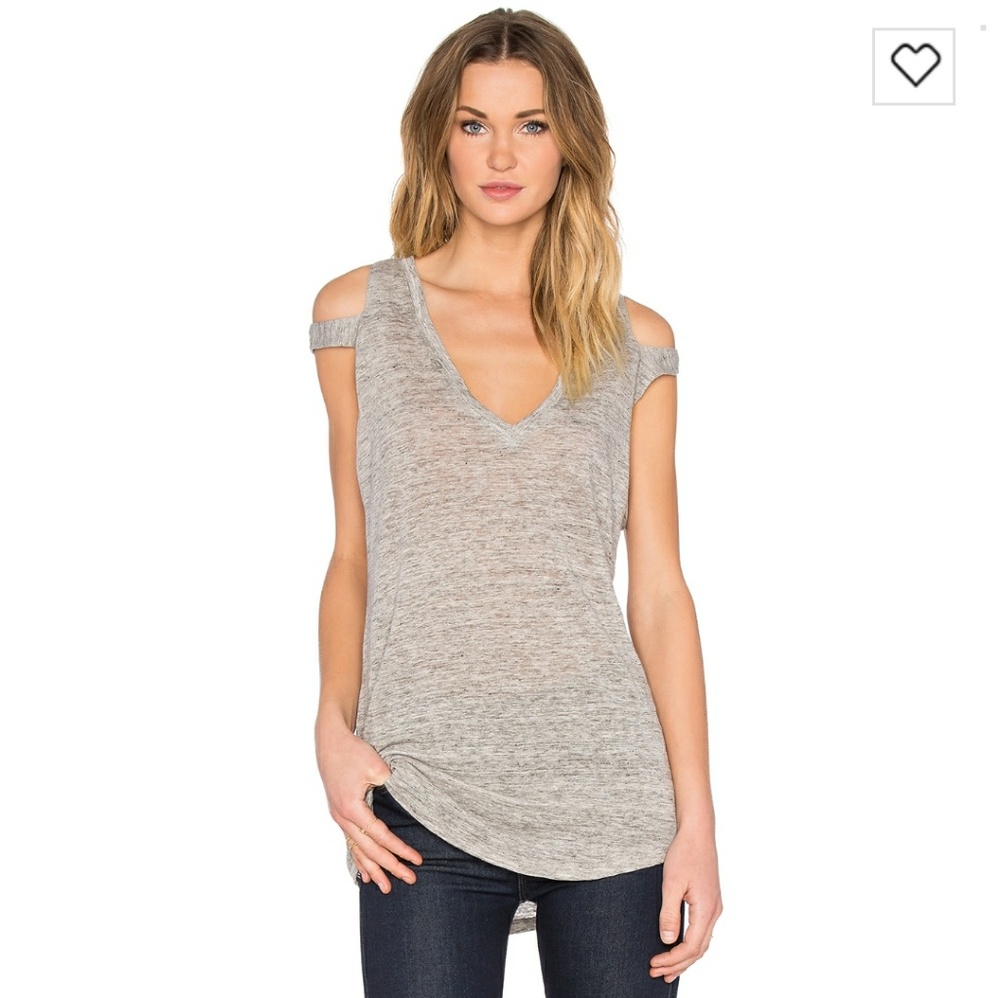 Stone Slit Shoulder Tank
